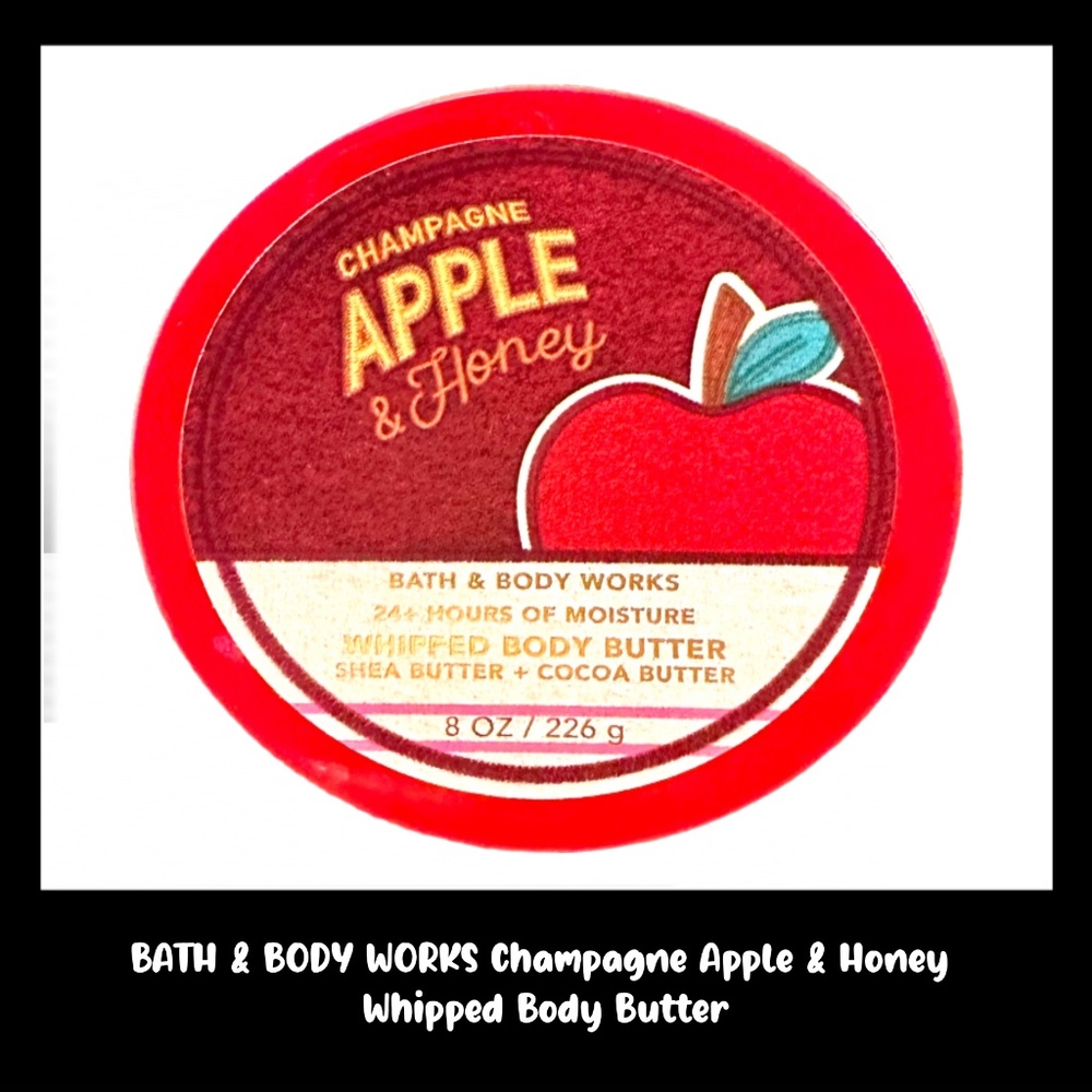 BATH & BODY WORKS Champagne Apple & Honey 8.0 Ounces Whipped Body Butter